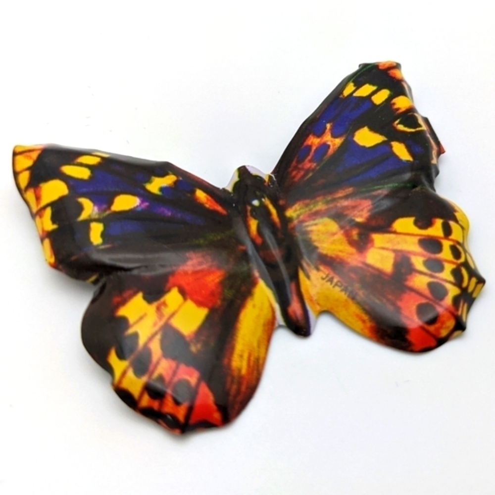Multi-Color 2" Tin Butterfly Pin